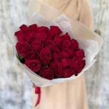 Букет из 25 красных роз (Red) (Flo218)